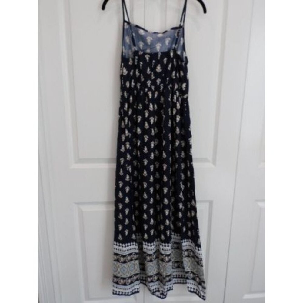 Vivance Sustainable Printed Maxi Dress Navy Blue size 6 - Picture 6 of 6